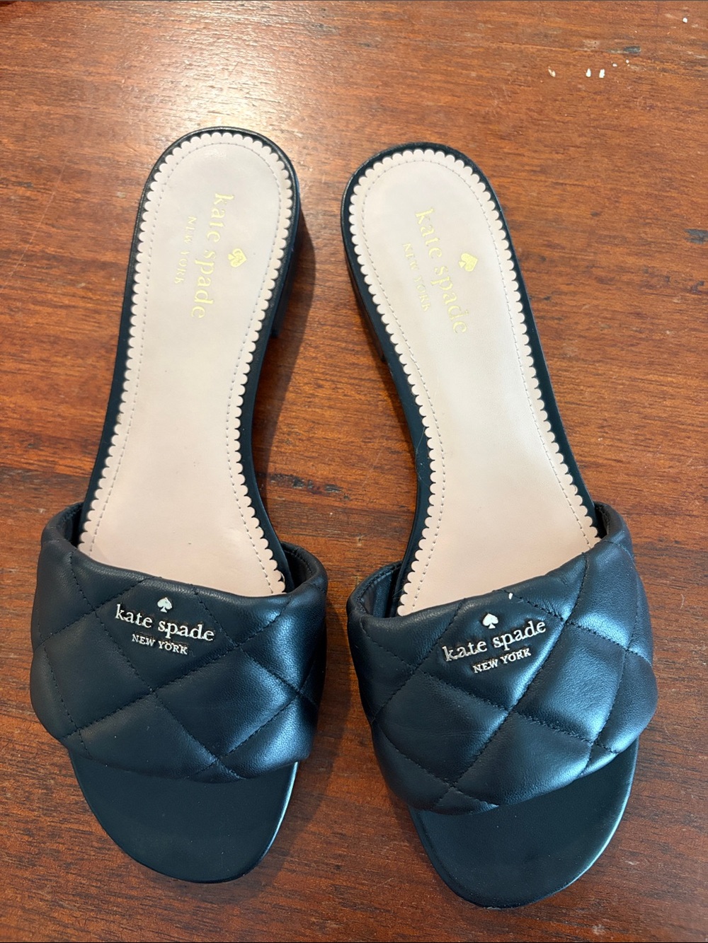 Kate Spade Black Slide Sandals